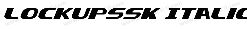 LockupSSK Italic字体转换